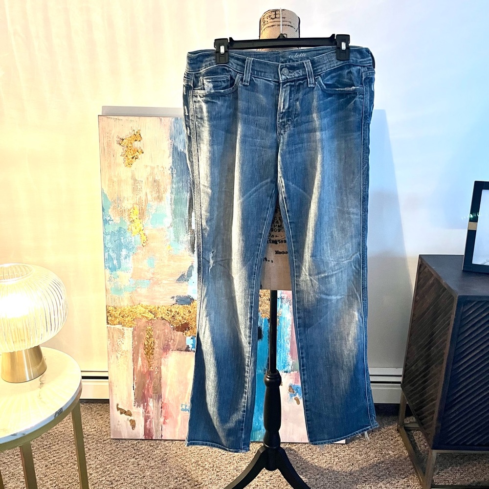 7 Brand Distressed “Colette” Jeans